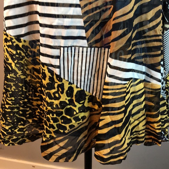 👑 Lynn Ritchie Silver Jungle Print Tank Top XS - Picture 3 of 9